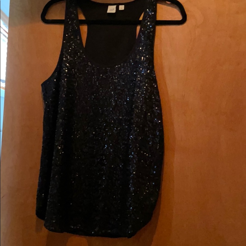 Black Sequined Tank - image 1